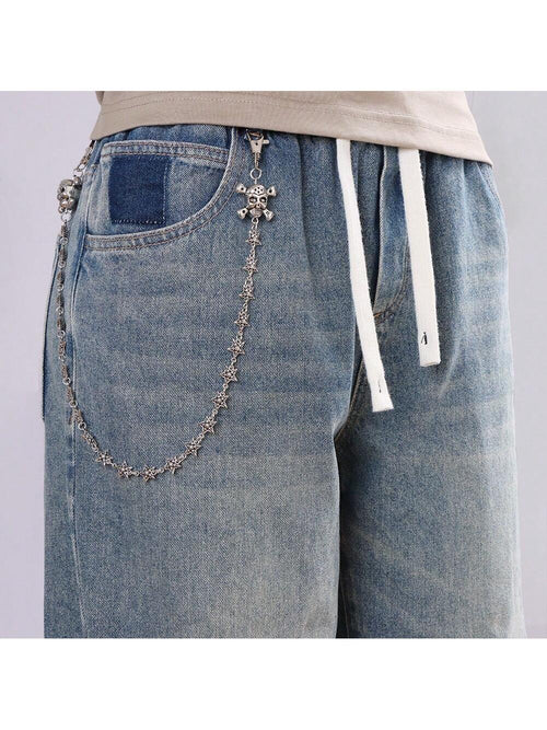 Fashion Skull & Star Pant Chain - Single Layer Jeans Accessory