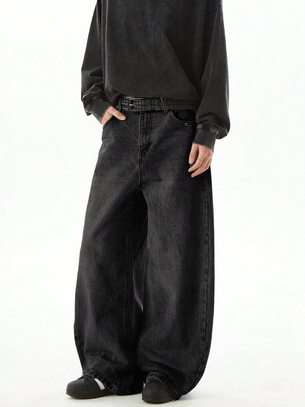 Loose Fit Casual Baggy Boyfriend-Style Jeans