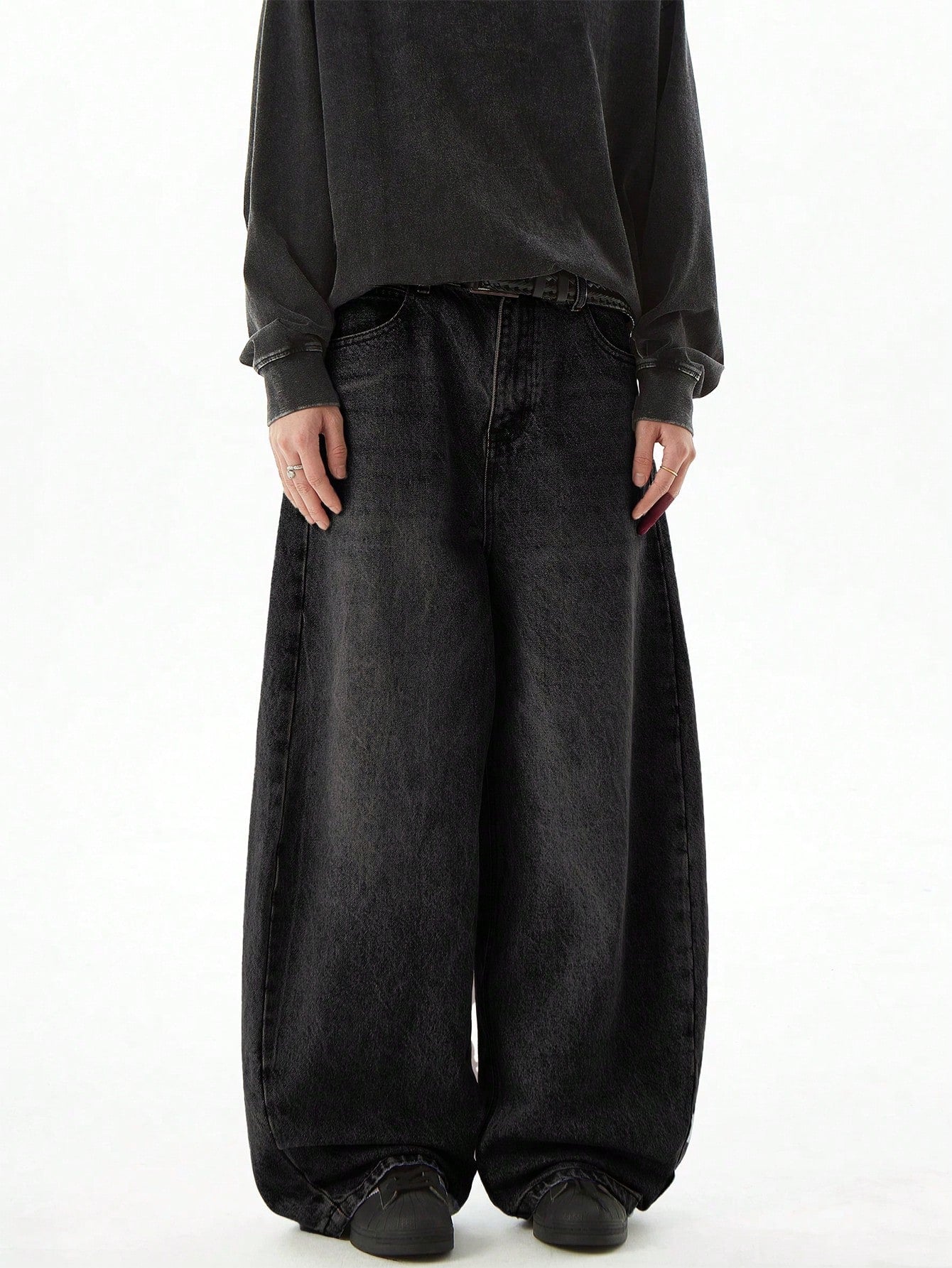 Loose Fit Casual Baggy Boyfriend-Style Jeans