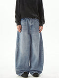 Loose Fit Casual Street Style Wide-Leg Couple Jeans