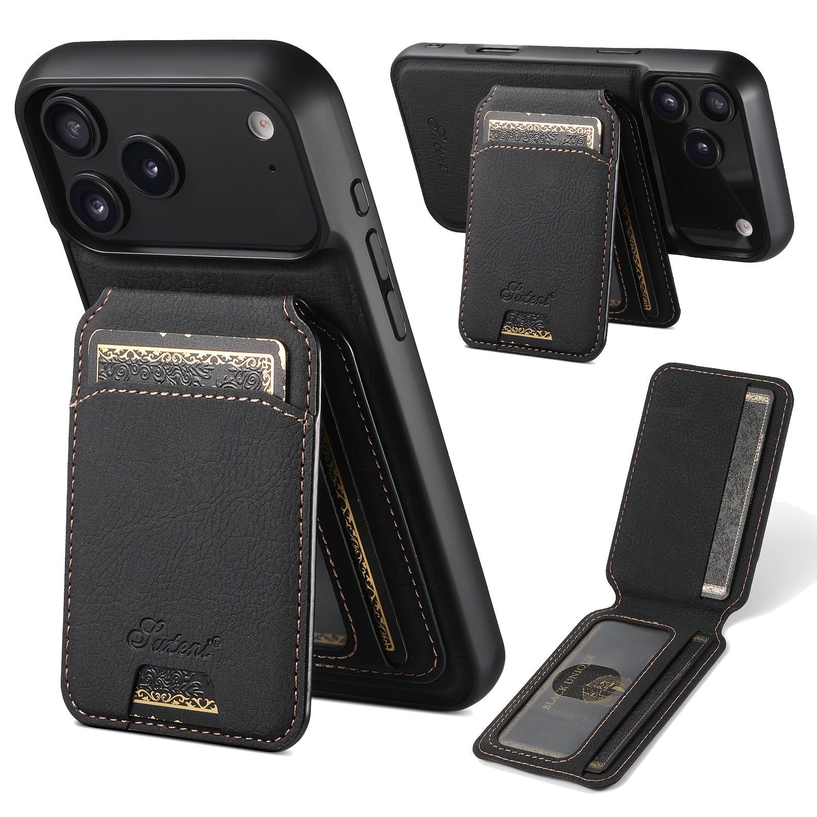 SUTENI Wallet Phone Case - 2-In-1 Detachable Magnetic Cover