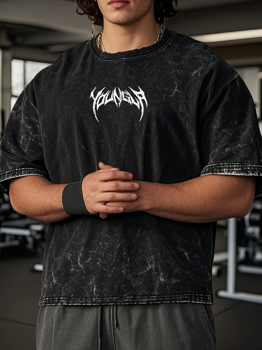 Youngla Men's Heavyweight 230gsm Vintage Washed T-Shirt