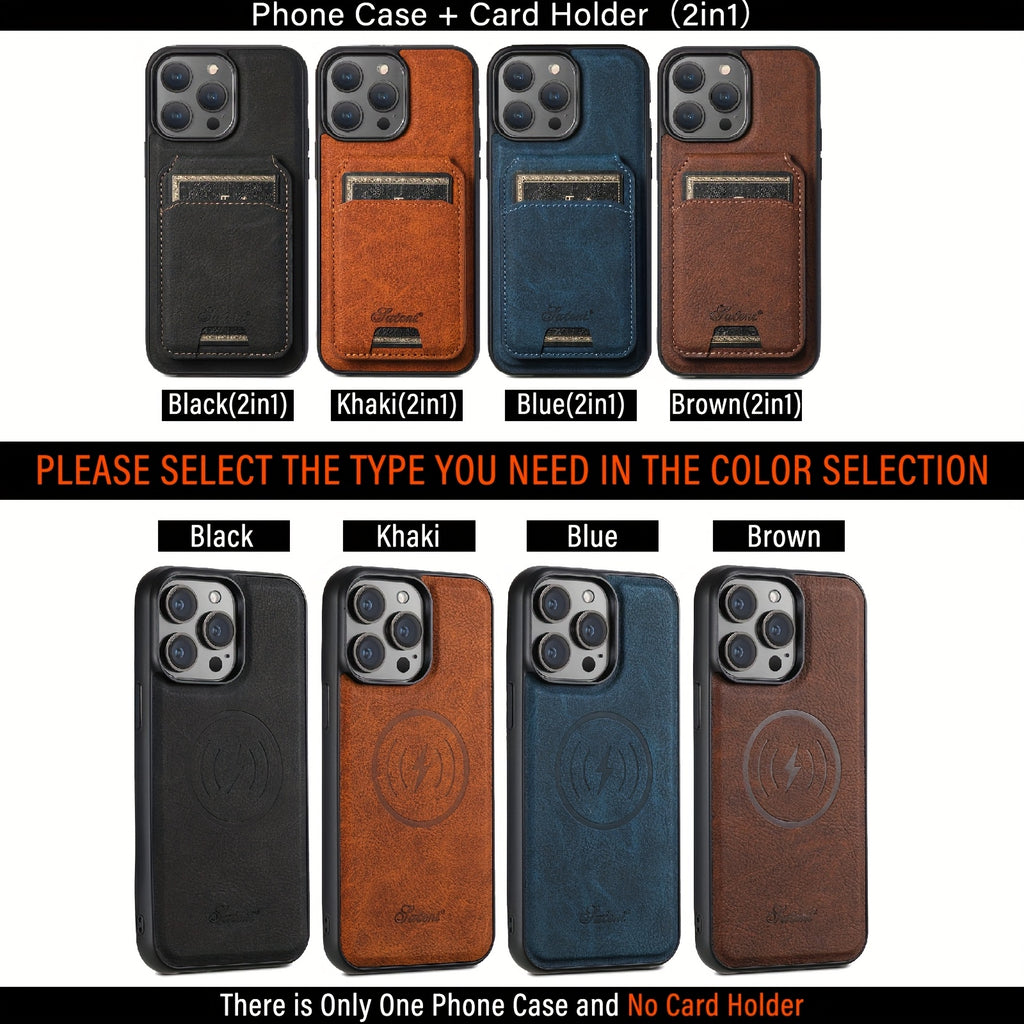 SUTENI Wallet Phone Case - 2-In-1 Detachable Magnetic Cover