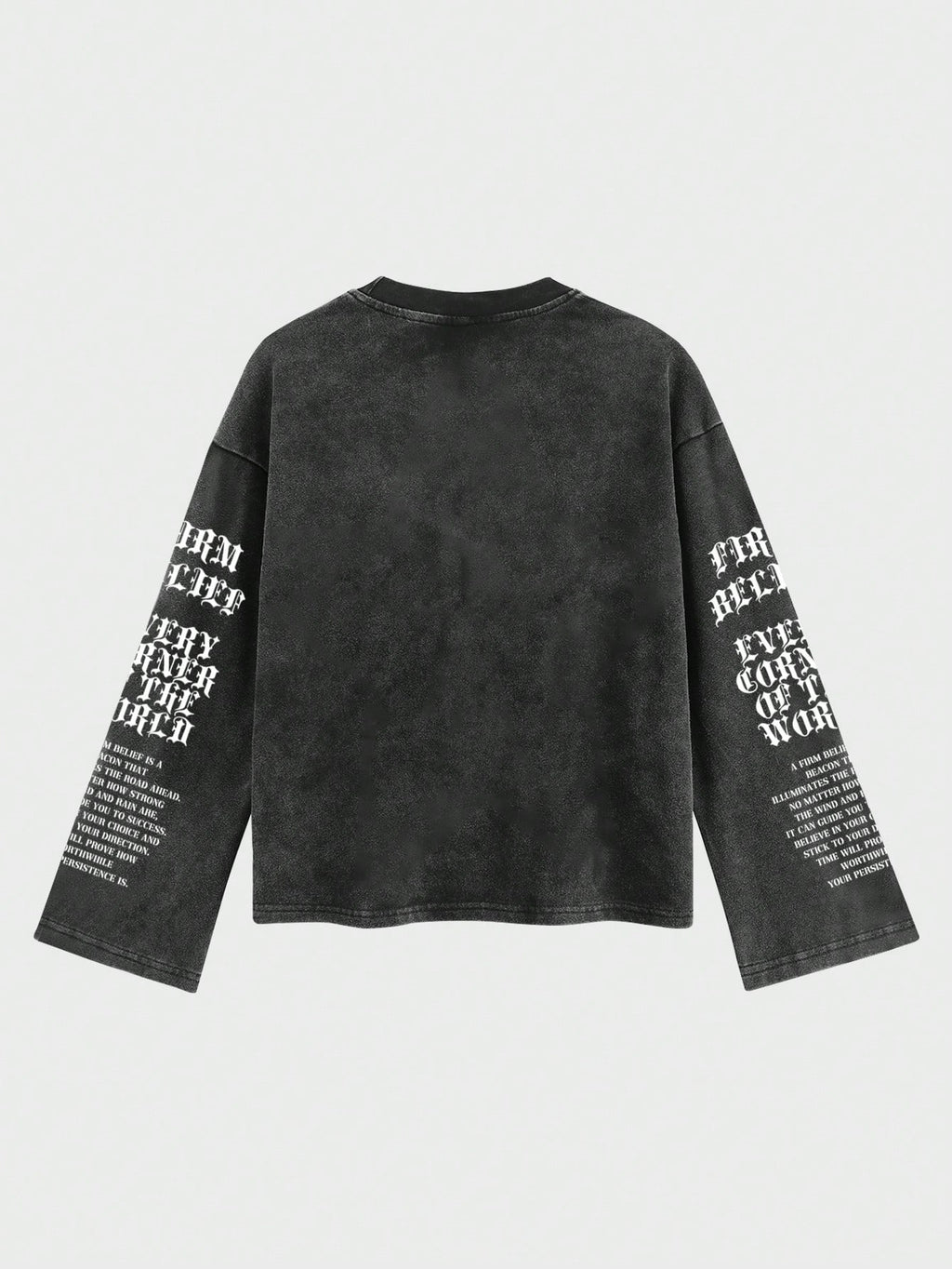 Men's Casual Graphic Long Sleeve T-Shirt - Religious Awakening Print