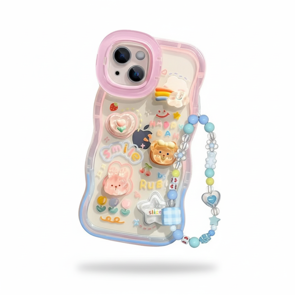 Bead Bracelet Chain Phone Holder Case
