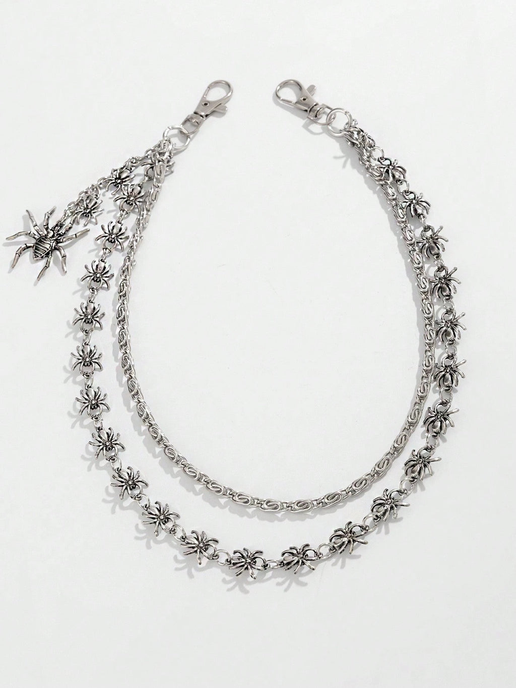 Punk Spider Waist Chain - Gothic Double Layer Pant Chain