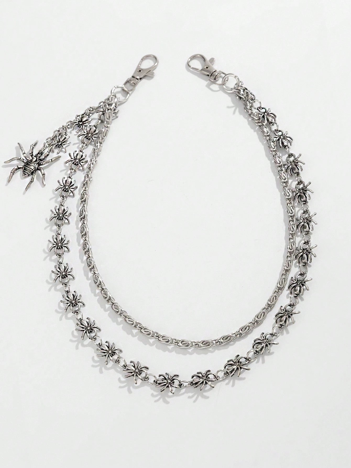 Punk Spider Waist Chain - Gothic Double Layer Pant Chain