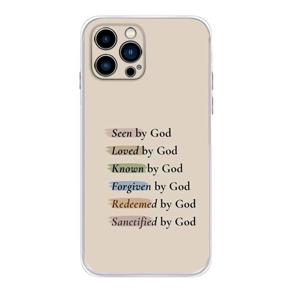 Verse of The Christian Bible Jesus Phone Case For iPhone