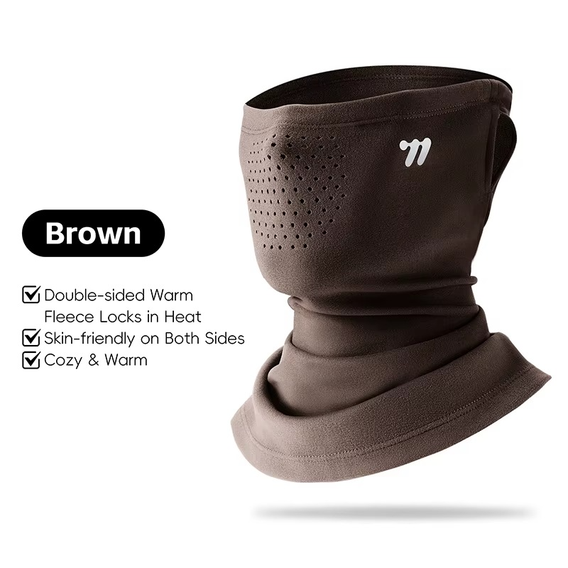 WEST BIKING Thermal Cycling Mask Winter Windproof Breathable Ear-hanging Mask Skiing Climbing Scarf Warm Balaclava Sports Gear