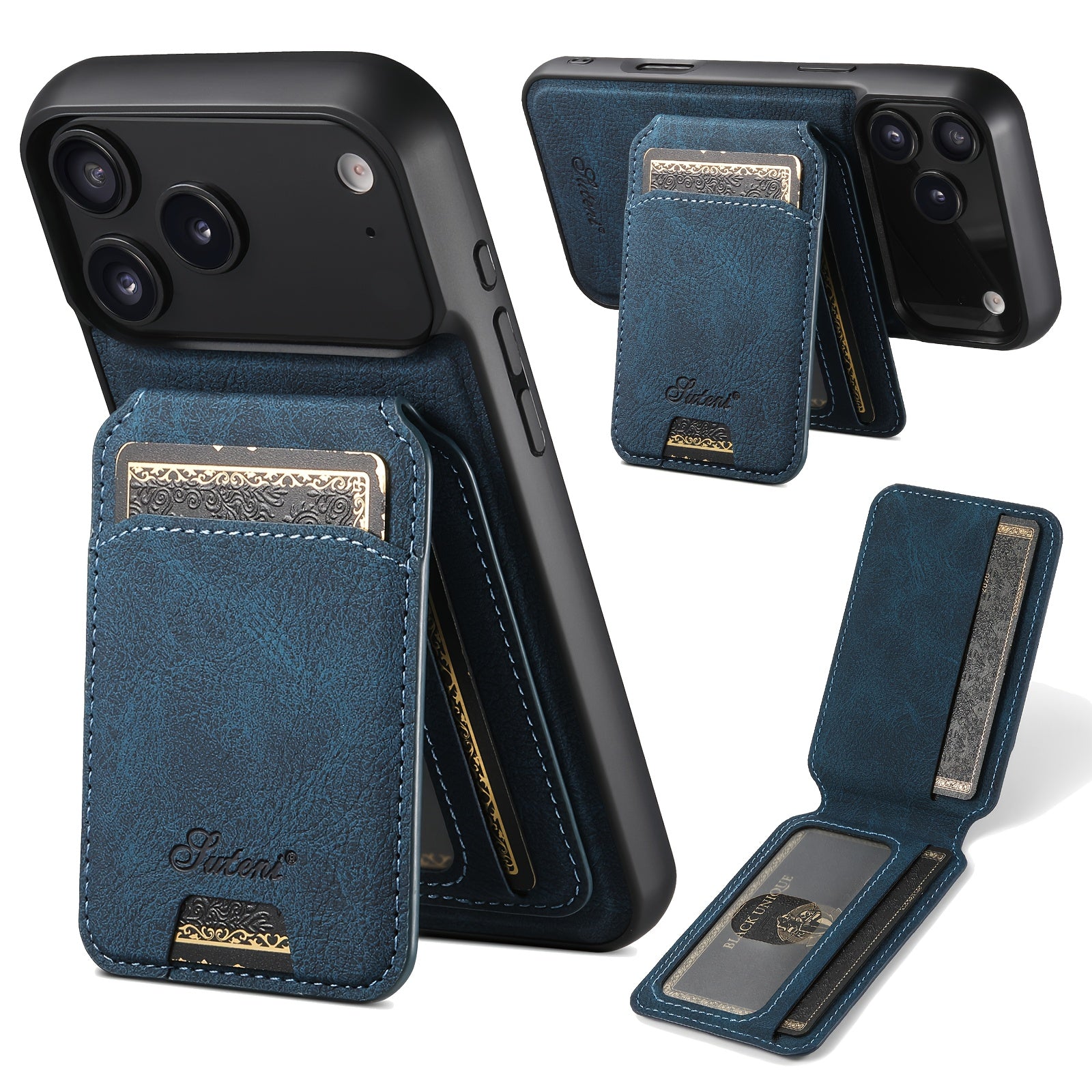 SUTENI Wallet Phone Case - 2-In-1 Detachable Magnetic Cover