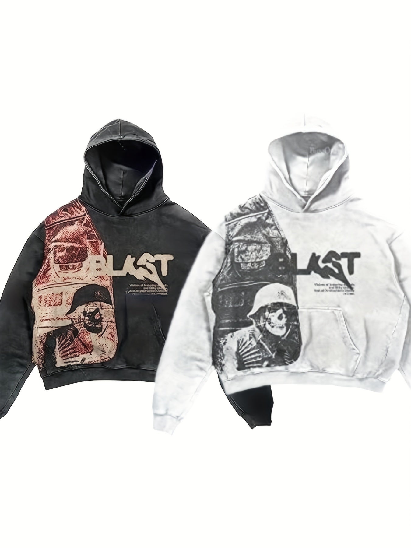 Street Style Skull Graphic Hoodie
