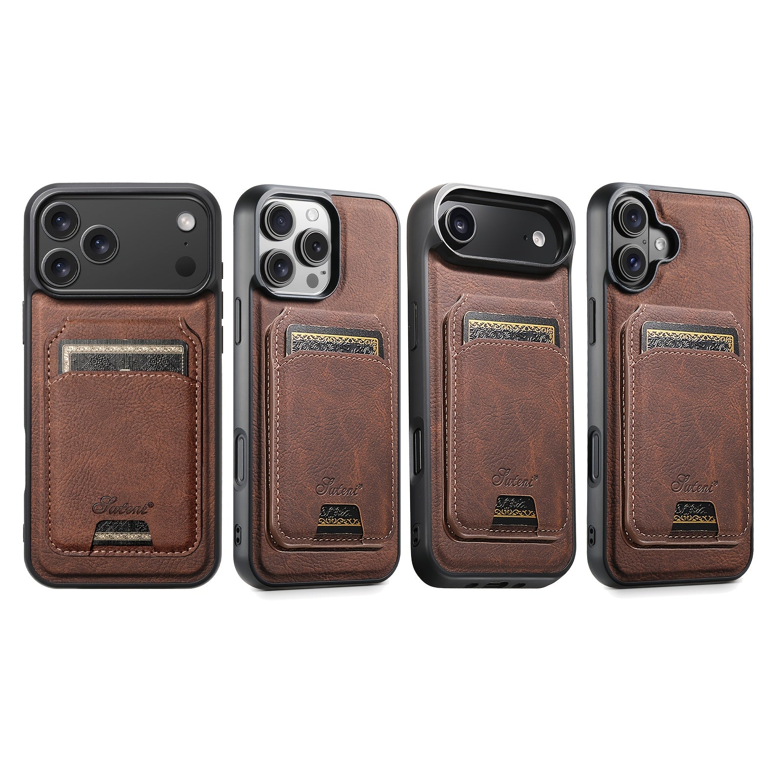 SUTENI Wallet Phone Case - 2-In-1 Detachable Magnetic Cover