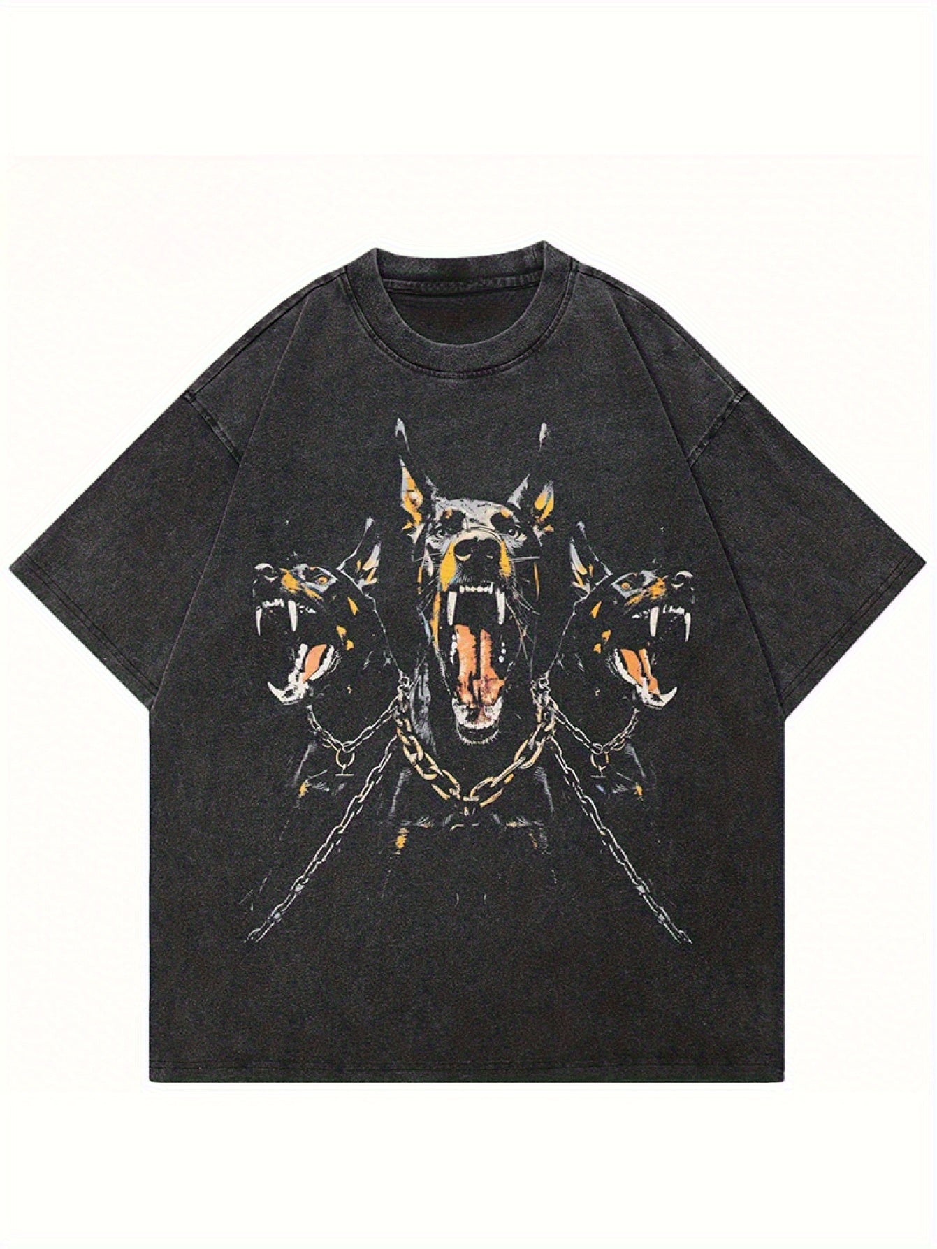 Men's Vintage Dalmatian Dog Print T-Shirt