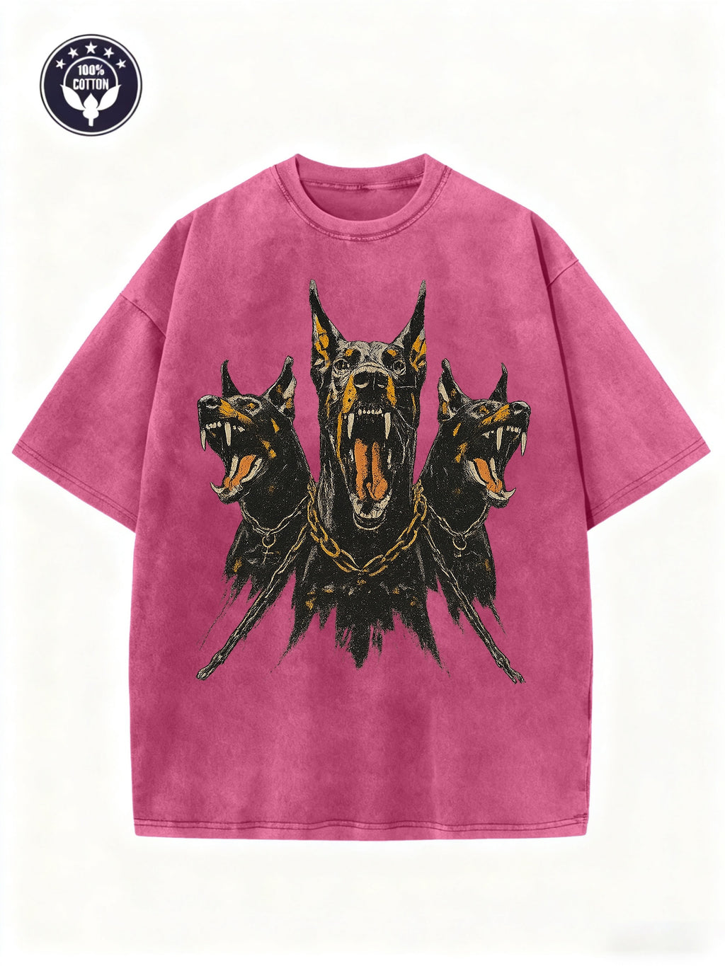 Men's Vintage Dalmatian Dog Print T-Shirt