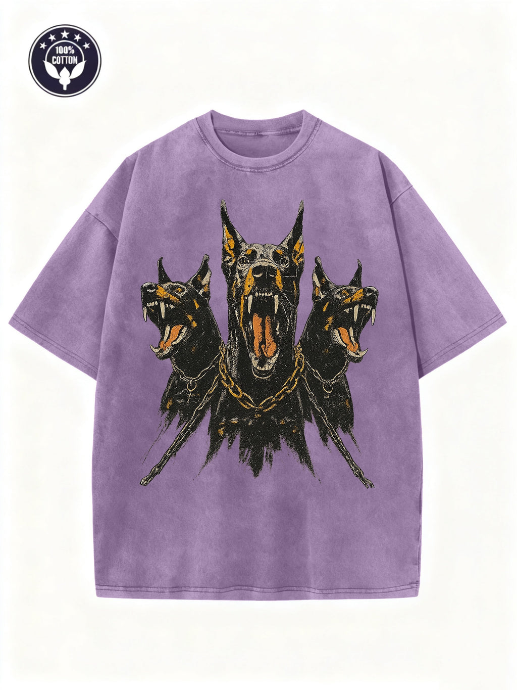 Men's Vintage Dalmatian Dog Print T-Shirt